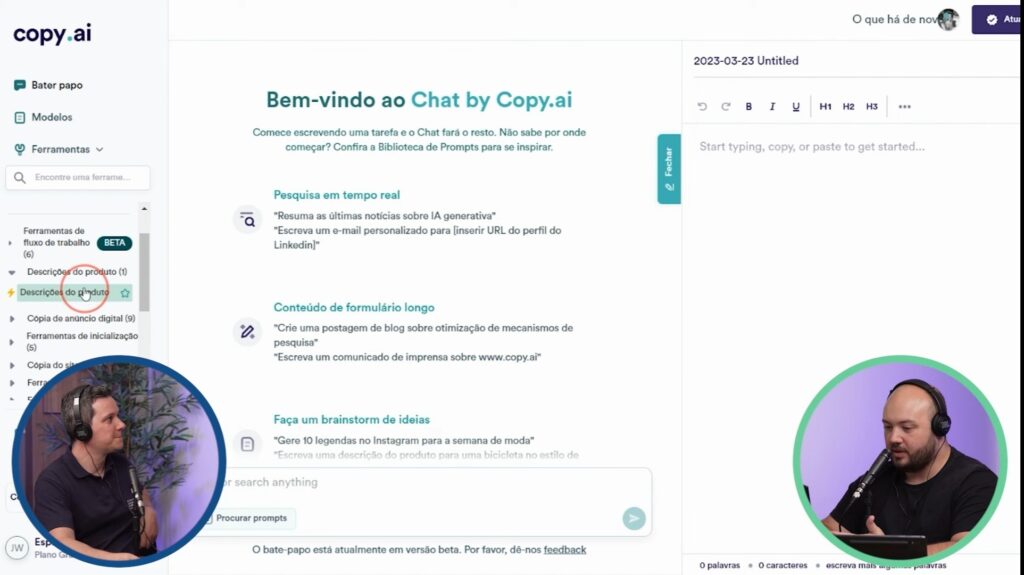 Como criar um produto do zero com inteligência artificial - Copy.ai 3