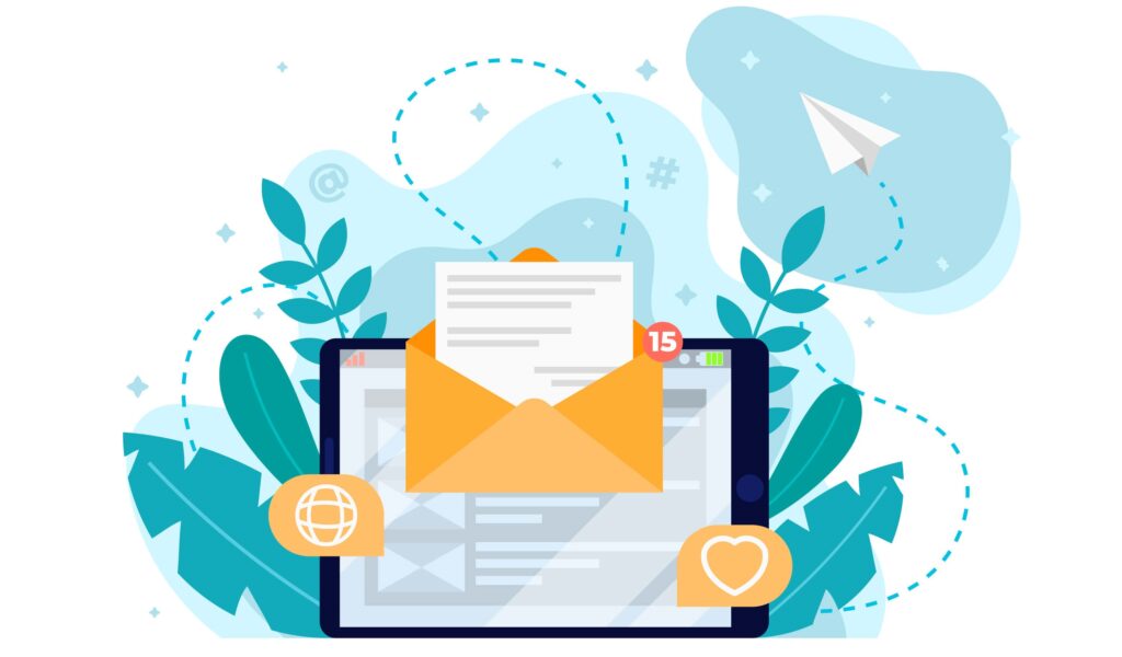 Imagem email marketing, aumentar taxa de abertura dos emails.