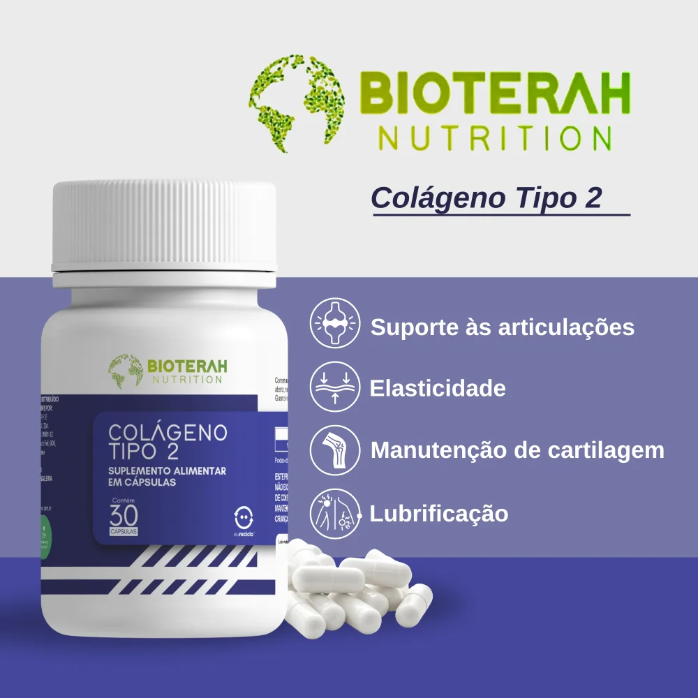 Colágeno Tipo 2 - Bioterah - Suplemento pars mulheres