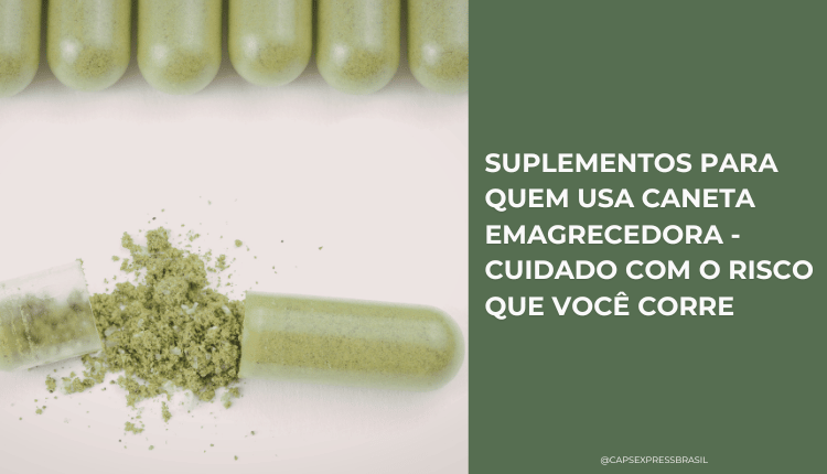 Com promessas de redução do apetite e emagrecimento consistente, esses medicamentos se tornaram extremamente populares, inclusive fora do contexto médico para o qual foram originalmente desenvolvidos. Apesar disso, é fundamental entender que esse tipo de estratégia exige cautela. O emagrecimento saudável vai muito além de apenas reduzir a fome, e depender exclusivamente de um recurso farmacológico pode trazer consequências no médio e longo prazo. Neste conteúdo, você vai entender os principais cuidados e, principalmente, conhecer alternativas reais e sustentáveis.  Vamos aprofundar nos melhores suplementos para quem usa caneta emagrecedora e quer reduzir a dependência desse tipo de solução, construindo um processo mais equilibrado. Por que ter cuidado com canetas emagrecedoras? As canetas emagrecedoras atuam, de forma geral, imitando hormônios relacionados à saciedade. Isso faz com que a pessoa sinta menos fome, coma menos e, consequentemente, emagreça. O problema é que esse mecanismo, embora pareça ser eficiente, não resolve a causa do ganho de peso, apenas controla um dos sintomas, sendo ele o excesso de apetite. Além disso, existem alguns pontos importantes que precisam ser considerados relacionados ao risco de utilizar canetas emagrecedoras: Efeitos colaterais como náuseas, vômitos, refluxo e desconforto abdominal; Redução exagerada da ingestão alimentar, podendo levar à deficiência nutricional; Perda de massa muscular quando não há ingestão adequada de proteínas; Alto custo mensal, tornando o uso inviável a longo prazo; Dificuldade de manutenção do peso após a interrupção; Zero transparência sobre a origem e qualidade. Outro fator relevante é o aspecto comportamental. Muitas pessoas passam a acreditar que só conseguem emagrecer utilizando a caneta, o que cria uma dependência psicológica perigosa. Por isso, cresce a busca por suplementos para quem usa caneta emagrecedora, principalmente como estratégia de transição para um método mais natural e sustentável. Suplementos para quem usa caneta emagrecedora - a forma inteligente e saudável para perder peso Antes de tudo, é importante deixar claro que suplementos não são soluções mágicas, eles funcionam como ferramentas de apoio dentro de um contexto que envolve alimentação adequada, rotina e constância. Dito isso, existem sim opções muito eficientes que ajudam a reproduzir alguns dos efeitos das canetas, especialmente no controle do apetite, energia e composição corporal. A seguir, vamos aprofundar nas quatro melhores alternativas. 1 - Fibras solúveis: o controle de apetite mais natural que existe As fibras solúveis são, provavelmente, a alternativa mais subestimada quando se fala em emagrecimento. Elas têm a capacidade de absorver água e formar um gel no estômago, o que aumenta significativamente a sensação de saciedade. Esse tipo de suplemento é interessante para quem está acostumado com o efeito das canetas. Além disso, elas desaceleram a digestão, evitando picos de glicose e ajudando a manter a energia mais estável ao longo do dia. Entre as principais opções estão: Psyllium Glucomannan Inulina O glucomannan, por exemplo, é uma fibra com alta capacidade de expansão. Quando consumido antes das refeições, pode reduzir naturalmente a quantidade de alimento ingerido. Já o psyllium também contribui para o funcionamento intestinal, algo que muitas vezes fica prejudicado durante dietas restritivas. Benefícios: Aumentam a saciedade de forma consistente; Ajudam no controle do apetite sem interferir diretamente no sistema hormonal; Melhoram a saúde intestinal, o que impacta diretamente no emagrecimento; Contribuem para o controle da glicemia e do colesterol. Para quem busca suplementos para quem usa caneta emagrecedora, as fibras são uma das melhores portas de entrada. 2 - Proteínas em pó: saciedade, metabolismo e preservação muscular Um dos maiores erros de quem utiliza canetas emagrecedoras é não se preocupar com a ingestão de proteínas. Como o apetite diminui bastante, muitas pessoas acabam comendo muito pouco, inclusive proteína. Isso leva à perda de massa muscular, o que reduz o metabolismo e dificulta a manutenção do peso. É aqui que entram as proteínas em pó. Suplementos como whey protein, proteína isolada ou proteínas vegetais são extremamente práticos e eficientes para garantir a ingestão adequada de proteína mesmo com menos fome. No entanto, o papel da proteína vai muito além disso. A proteína tem um alto efeito térmico, ou seja, o corpo gasta mais energia para digeri-la. Além disso, ela promove maior saciedade quando comparada a carboidratos e gorduras. Os benefícios principais são: Redução significativa da fome ao longo do dia; Preservação da massa muscular durante o emagrecimento; Aumento do gasto calórico diário; Melhora da composição corporal. Uma estratégia muito interessante é utilizar proteína em pó no café da manhã ou entre refeições, momentos em que normalmente acontecem excessos. Dentro dos suplementos para quem usa caneta emagrecedora, a proteína é essencial para garantir que o emagrecimento seja de qualidade, e não apenas perda de peso na balança. 3 - Termogênicos naturais: energia e aceleração metabólica Enquanto as fibras e proteínas atuam mais no controle do apetite, os termogênicos entram com outro papel importante, o aumento do gasto energético. Os termogênicos estimulam o metabolismo, elevam a temperatura corporal e ajudam o corpo a gastar mais calorias ao longo do dia. Os principais compostos incluem: Cafeína; Chá verde; Capsaicina. A cafeína, por exemplo, é um dos termogênicos mais estudados do mundo. Ela melhora o foco, aumenta a disposição e pode potencializar o desempenho nos treinos. Já o chá verde possui catequinas, que também contribuem para a queima de gordura. Benefícios mais completos: Aumento da disposição para atividades físicas; Melhora no desempenho e intensidade dos treinos; Maior gasto calórico diário; Redução da fadiga. Para quem está saindo do uso da caneta, é comum sentir uma queda de energia. Os termogênicos podem ajudar a compensar esse efeito, tornando o processo mais confortável. Dentro do contexto de suplementos para quem usa caneta emagrecedora, eles funcionam como um suporte importante para manter o ritmo. 4 - Inibidores naturais de apetite: uma ponte entre o natural e o farmacológico Essa categoria é especialmente interessante porque se aproxima mais do efeito das canetas, porém de forma menos agressiva. Alguns compostos naturais atuam diretamente em mecanismos relacionados ao apetite e ao humor, ajudando a reduzir a compulsão alimentar. Entre os principais estão: 5-HTP; Griffonia simplicifolia; Glucomannan. O 5-HTP, por exemplo, está relacionado à produção de serotonina, neurotransmissor ligado ao bem-estar e controle da fome emocional. Isso possui relevância significativa, já que muitas pessoas não comem apenas por fome física, comem também por fatores emocionais. Benefícios: Redução da compulsão alimentar; Melhora do humor e bem-estar; Controle mais equilibrado da fome; Menor necessidade de grandes restrições. Esses suplementos são ideais para quem sente dificuldade em controlar a alimentação sem o apoio da caneta. Como combinar os suplementos para melhores resultados Um ponto importante é entender que esses suplementos não precisam ser usados isoladamente. Na verdade, a combinação estratégica é o que gera melhores resultados. Por exemplo: Fibras antes das refeições para reduzir o apetite; Proteína ao longo do dia para manter saciedade e massa muscular; Termogênicos antes do treino para melhorar desempenho; Inibidores naturais para controle emocional. Ao aliar bem o suplemento com a sua rotina, você cria um efeito sinérgico, aproximando os resultados de uma estratégia mais robusta, porém sem depender de medicamentos. Como fazer a transição com segurança Se você já utiliza canetas emagrecedoras, é importante parar o quanto antes, visto que as procedências desses produtos são questionáveis e você pode colocar sua vida em risco a cada caneta que utiliza. É importante que você ajuste sua alimentação para incluir mais proteínas e fibras, e, de super importância, é preciso trabalhar também o comportamento alimentar. Boas práticas incluem: Manter uma rotina alimentar estruturada; Evitar longos períodos sem comer; Priorizar alimentos naturais aliados ao suplemento escolhido; Incluir atividade física regularmente. Suplementos para quem usa caneta emagrecedora realmente funcionam? Sim, mas dentro do contexto correto. Os suplementos para quem usa caneta emagrecedora não vão replicar exatamente o efeito dos medicamentos, mas podem chegar muito próximo quando bem utilizados. Isso porque as canetas emagrecedoras não permitem um emagrecimento saudável ao organismo, por isso elas passam a sensação de emagrecimento rápido, uma perda de peso como nunca se viu antes, porém, é uma perda de peso prejudicial. A grande vantagem é que eles ajudam a construir um processo sustentável, sem dependência e com foco em saúde. Observações gerais As canetas emagrecedoras podem até entregar resultados rápidos, mas não devem ser encaradas como solução definitiva. O real e eficaz processo de emagrecimento acontece quando você cria um ambiente favorável em seu corpo e em sua rotina. Este conteúdo é informativo e tem o caráter de informar sobre alternativas saudáveis as canetas emagrecedoras. Se você faz uso de canetas emagrecedoras sem indicação, procure parar o quanto antes e faça uma consulta médica para entender o cenário real que você se encontra, principalmente realacionado a sua saúde.
